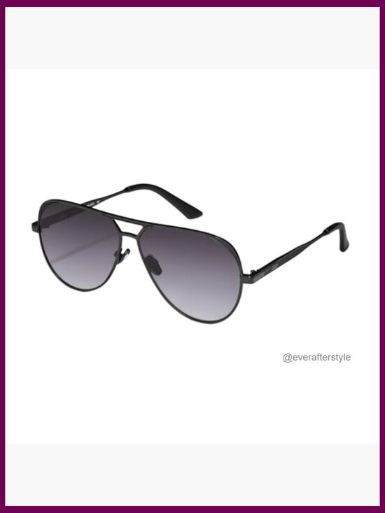 Metal Frame Aviator Sunglasses with UV Protection Lens main image 4
